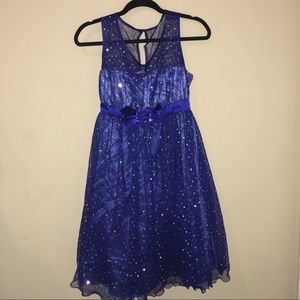 Blue Sparkly Formal Dress